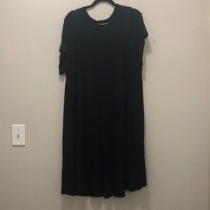 Black Midi T-shirt Dress